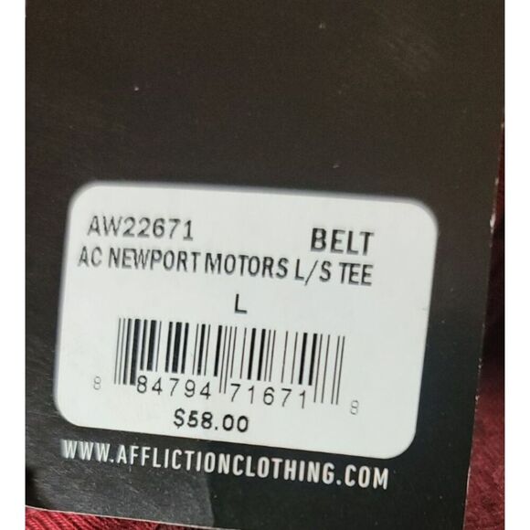 Affliction Newport Motors NWT- Size L - Picture 12 of 12